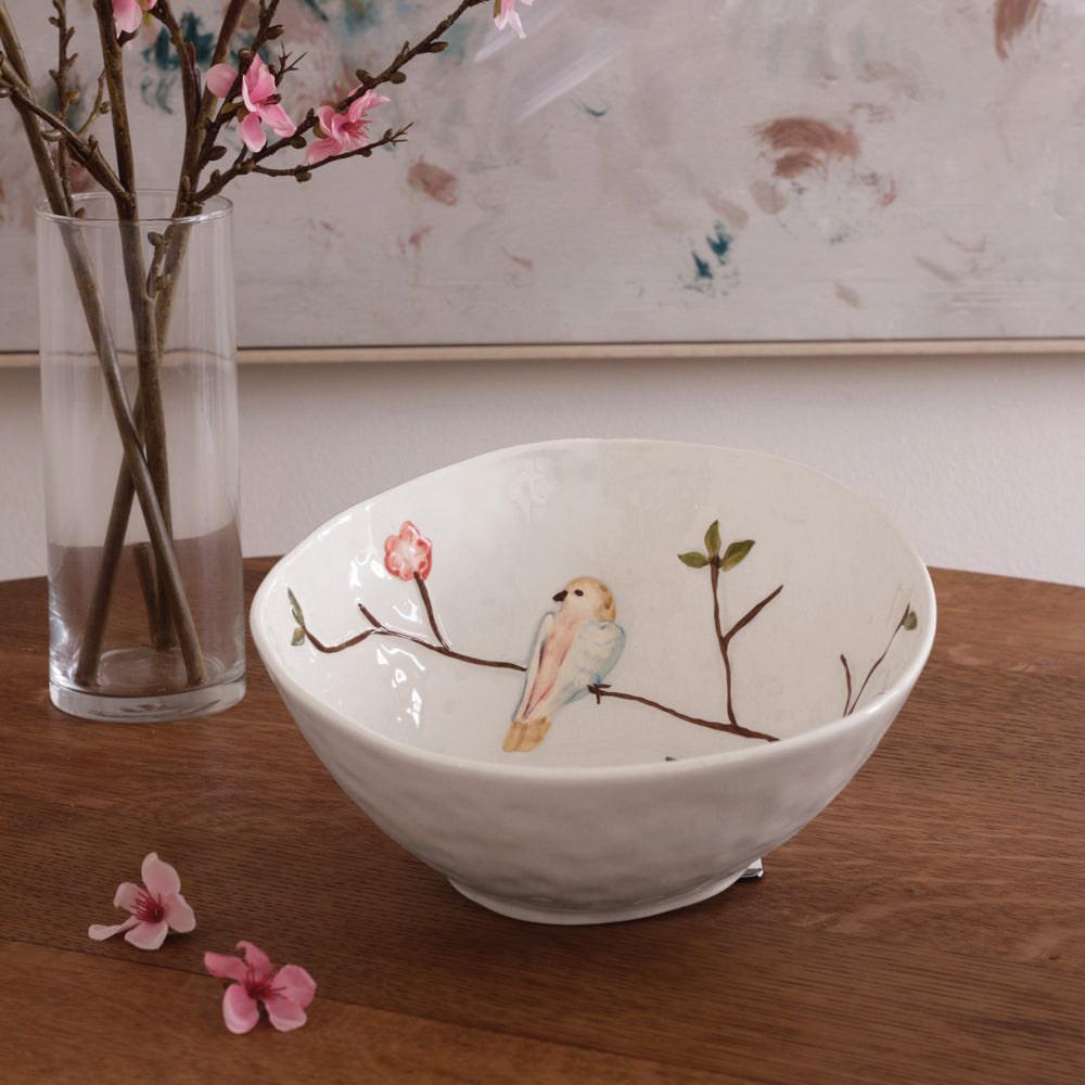 Bird on Branch Large Bowl
